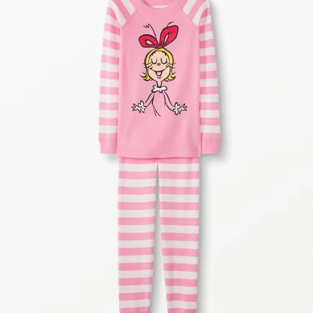 Hanna Andersson Dr.Seuss‎ Grinch HannaJams Girls Pajama Set Size 12
